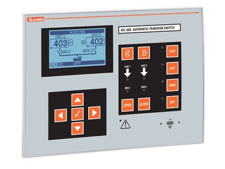 Lovato ATL Series Controller for Use with ATL800, 90 → 264 V ac Supply, Relay Output, 8-Input [ATL800]; 272-6107