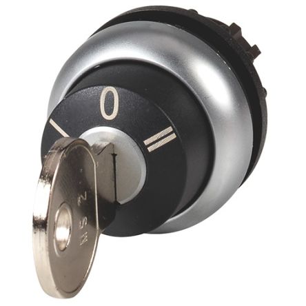 Eaton 3-position Key Switch, Latching, 22.5mm Cutout [111774 M22-WRS3-MS3]; 272-7239