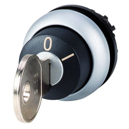 Eaton 2-position Key Switch, Latching, 22.5mm Cutout [111777 M22-WRS-MS15]; 272-7241