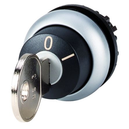Eaton M22 2-position Key Switch Head, Maintained, 22.5mm Cutout [111782 M22-WRS-MS3-A1]; 272-7243