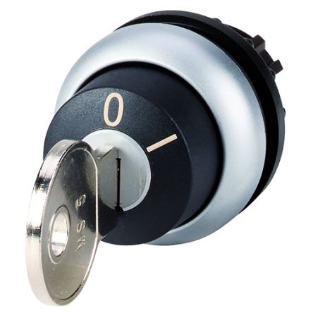 Eaton M22 2-position Key Switch, Maintained, 22.5mm Cutout [111786 M22-WRS-MS5-A1]; 272-7245