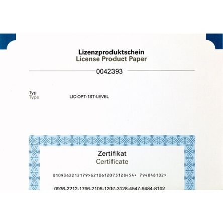 Eaton License for Use with XV100 and XV(S)400 Devices [140391 LIC-OPT-1ST-LEVEL]; 272-7288