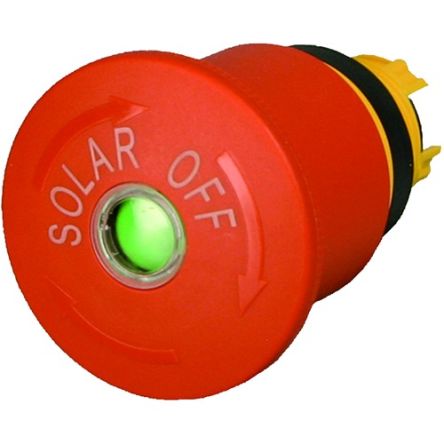 Eaton Push Button Switch, Panel Mount, 22.5mm Cutout, IP66, IP67, IP69K [150673 M22-SOL-PVT45P-MPIQ]; 272-7332