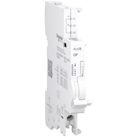 Schneider Electric Auxiliary Contact, 1 Contact, 1 C/O, Clip-On, Acti9 A9N [A9N26904]; 272-7434