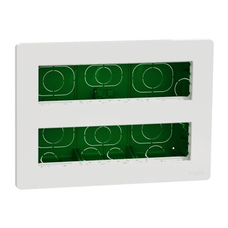 Schneider Electric Unica White ABS Back Boxes, Flush Mount Mount, 1 Gangs, 167 x 230 x 62mm [NU171820]; 272-7507