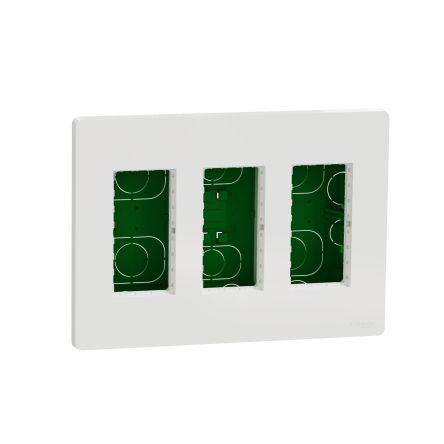 Schneider Electric Unica White ABS Back Boxes, IEC, Flush Mount Mount, 167 x 230 x 62mm [NU173418]; 272-7508