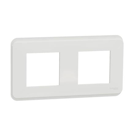 Schneider Electric White 2 Gang Cover [NU400418]; 272-7539