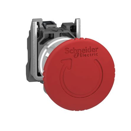 Schneider Electric Harmony Series Trigger Action Emergency Stop Push Button, Panel Mount, 22.5mm Cutout, IP66, IP67, [XB4BS8446]; 272-7596