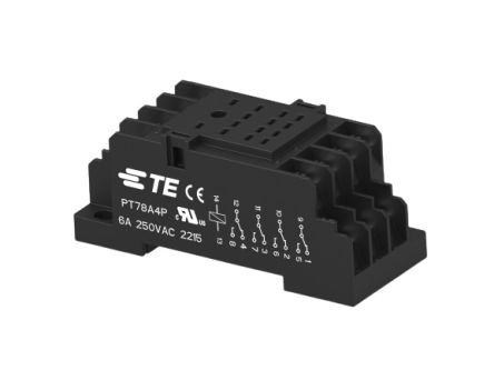 TE Connectivity 2071566 14 Pin 230V DIN Rail Relay Socket, for use with Relay [2071566-2]; 272-7705
