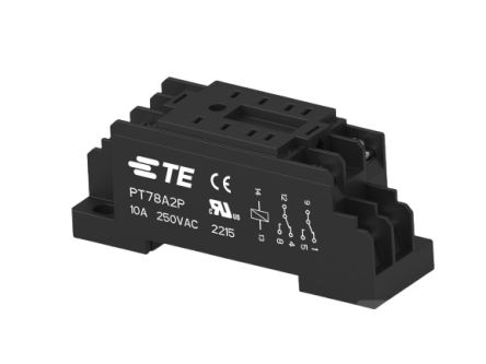 TE Connectivity 2071566 8 Pin 250V DIN Rail Relay Socket, for use with Relay [2071566-4]; 272-7709