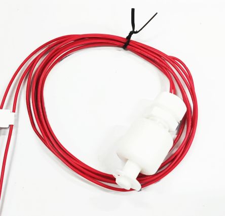 RS PRO Cable Mount Polypropylene Float Switch, Float, 1m Cable, NO, 200V ac Max, 200V dc Max [0]; 273-1488