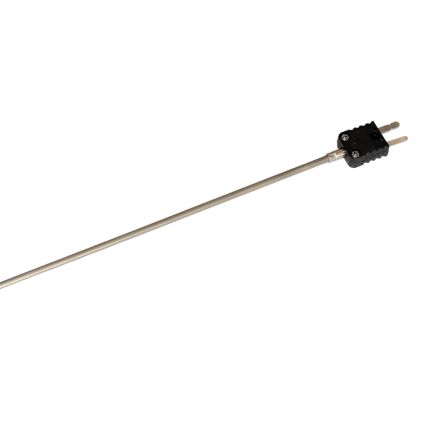 Electrotherm282 Type K Thermocouple 200mm Length, 1.5mm Diameter, 0°C → +1000°C [282-1K-1.5-0200M]; 273-1750