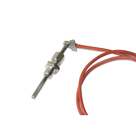 Electrotherm PT100 RTD Sensor, 6mm Dia, 100mm Long, 2 Wire, G1/4, 3 DIN EN 60751 °C, F0 °C +200°C Max [K7W-E-2LS-100-200-G1/4]; 273-1786