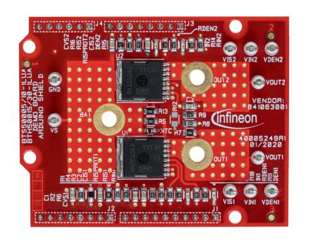 Infineon Arduino Shield Power PROFET 12V Evaluation Board for Power Switch for Power Distribution Box [BOARDBTS500051LUATOBO1]; 273-2045