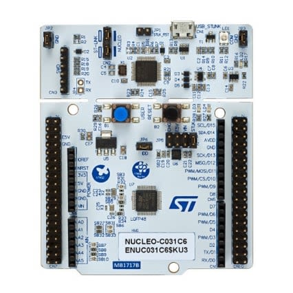 STMicroelectronics STM32 Microcontroller Microcontroller Microcontroller Board NUCLEO-C031C6 [NUCLEO-C031C6]; 273-4918