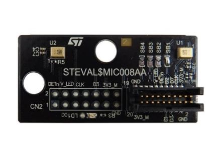 STMicroelectronics Dual MP23DB01HP MEMS Mic Daughter Board Microphone Sensor Daughter Board [STEVAL-MIC008A]; 273-4927