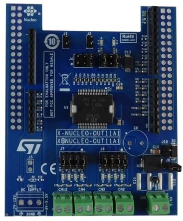 STMicroelectronics Industrial Digital Output Expansion Board for STM32 Nucleo for X-NUCLEO [X-NUCLEO-OUT11A1]; 273-4937