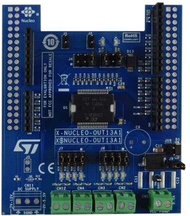 STMicroelectronics Industrial Digital Output Expansion Board for STM32 Nucleo [X-NUCLEO-OUT13A1]; 273-4939