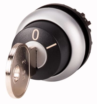 Eaton 2-position Key Switch Head, Maintained, 22.5mm Cutout [111783 M22-WRS-MS4]; 273-6428