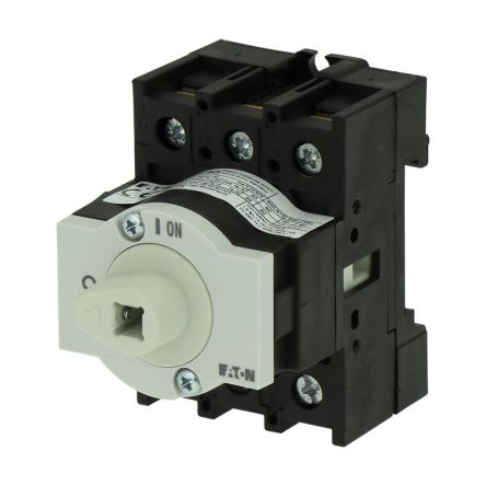 Eaton 3 Pole Isolator Switch - 40A Maximum Current, 15kW Power Rating, IP65 [199888 P1-40/XM]; 273-6460