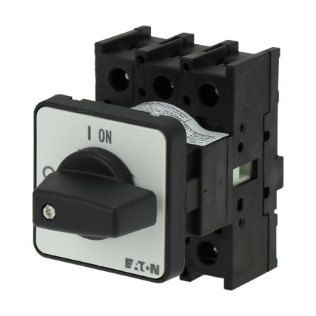 Eaton 3 Pole Flush Mount Isolator Switch - 40A Maximum Current, 15kW Power Rating, IP65 [199889 P1-40/E]; 273-6461
