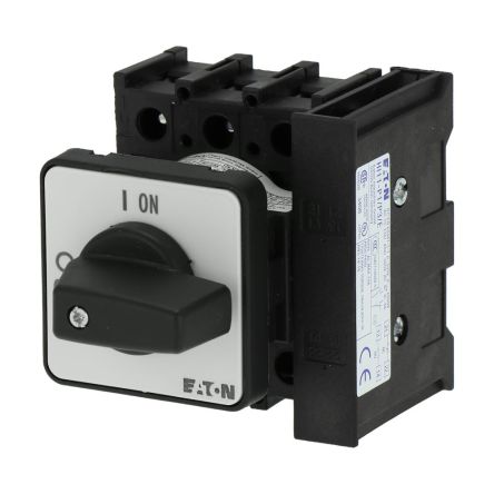 Eaton 3 Pole Flush Mount Isolator Switch - 40A Maximum Current, 15kW Power Rating, IP65 [199890 P1-40/E/HI11]; 273-6462