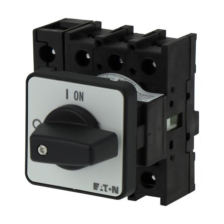 Eaton 3 Pole Flush Mount Isolator Switch - 40A Maximum Current, 15kW Power Rating, IP65 [199891 P1-40/E/N]; 273-6463
