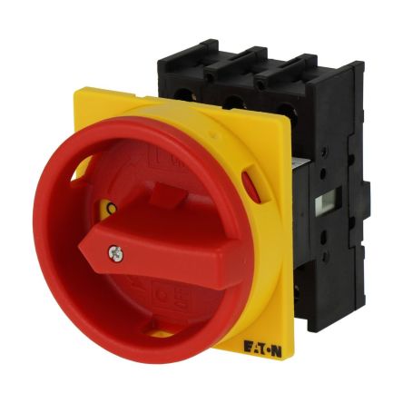 Eaton 3 Pole Flush Mount Isolator Switch - 40A Maximum Current, 15kW Power Rating, IP65 [199892 P1-40/E/SVB]; 273-6464