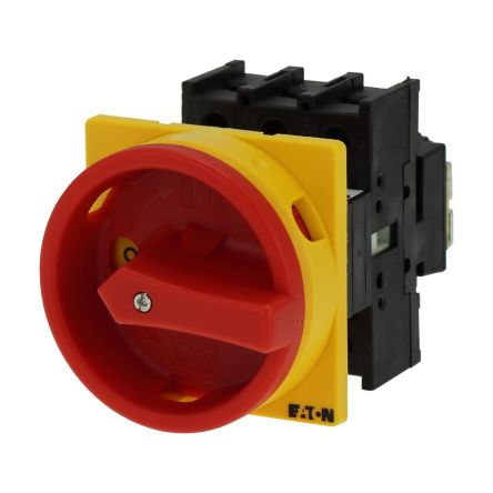 Eaton, 3P 90° On-Off Cam Switch, 690V (Volts), 40A, Door Coupling Rotary Drive Actuator [199894 P1-40/EA/SVB]; 273-6465