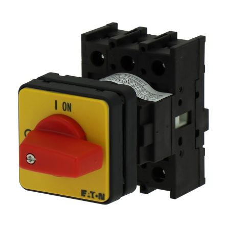 Eaton 3 Pole Isolator Switch - 40A Maximum Current, 15kW Power Rating, IP65 [199905 P1-40/EZ-RT]; 273-6476