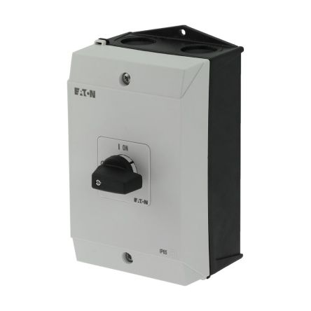 Eaton 3 Pole Surface Mount Isolator Switch - 40A Maximum Current, 15kW Power Rating, IP65 [199907 P1-40/I2/HI11]; 273-6478