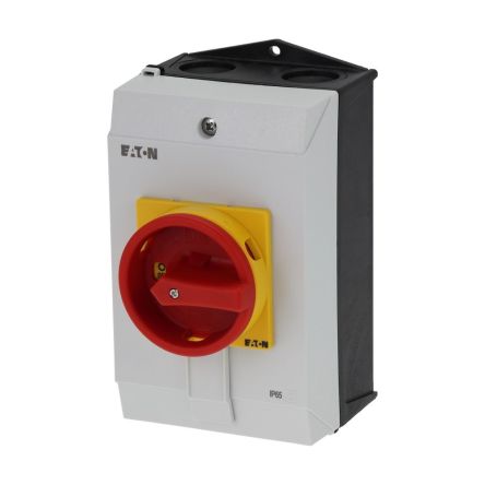 Eaton, 3P 90° On-Off Cam Switch, 690V (Volts), 40A, Door Coupling Rotary Drive Actuator [199909 P1-40/I2/SVB]; 273-6480