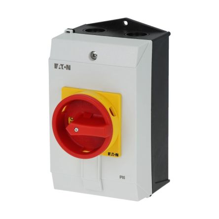 Eaton, 3P 90° On-Off Cam Switch, 690V (Volts), 40A, Door Coupling Rotary Drive Actuator [199918 P1-40/I2H/MBS/SVB/HI11]; 273-6489