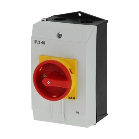 Eaton, 3P 90° On-Off Cam Switch, 690V (Volts), 40A, Door Coupling Rotary Drive Actuator [199923 P1-40/I2H/SVB/HI11]; 273-6494