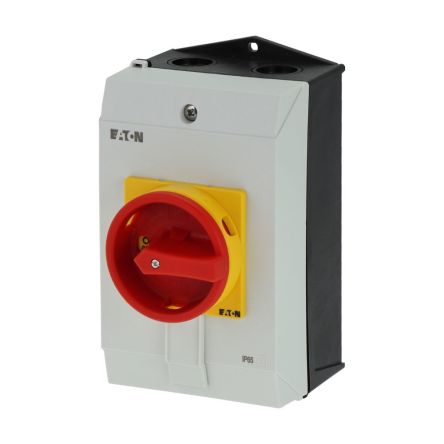 Eaton, 3P + N 90° On-Off Cam Switch, 690V (Volts), 40A, Door Coupling Rotary Drive Actuator [199924 P1-40/I2H/SVB/N]; 273-6495