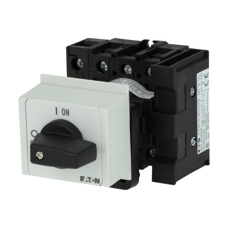 Eaton 3 Pole Service Distribution Board Isolator Switch - 40A Maximum Current, 15kW Power Rating, IP30 [199934 P1-40/IVS/N/HI11]; 273-6505