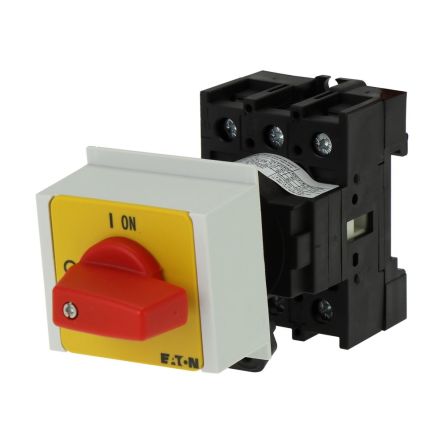 Eaton 3 Pole Service Distribution Board Isolator Switch - 40A Maximum Current, 15kW Power Rating, IP30 [199935 P1-40/IVS-RT]; 273-6506