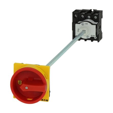 Eaton, 3P + N 90° On-Off Cam Switch, 690V (Volts), 40A, Door Coupling Rotary Drive Actuator [199938 P1-40/M4/SVB/N]; 273-6509