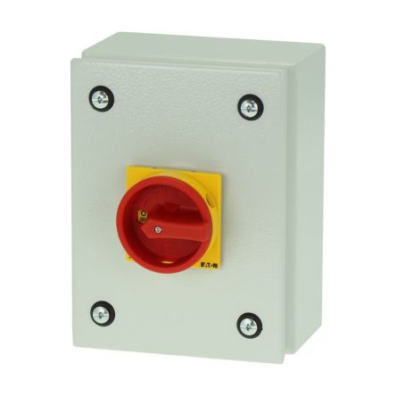Eaton, 3P 90° On-Off Cam Switch, 690V (Volts), 40A, Door Coupling Rotary Drive Actuator [199946 P1-40/SE1/SVB]; 273-6517