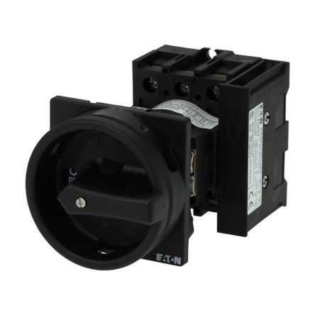 Eaton, 3P 90° On-Off Cam Switch, 690V (Volts), 40A, Door Coupling Rotary Drive Actuator [199959 P1-40/V/SVB-SW/HI11]; 273-6528