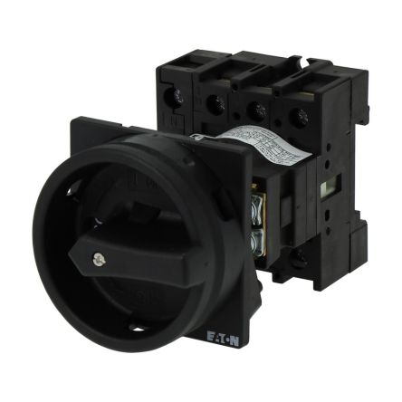 Eaton, 3P + N 90° On-Off Cam Switch, 690V (Volts), 40A, Door Coupling Rotary Drive Actuator [199961 P1-40/V/SVB-SW/N]; 273-6529