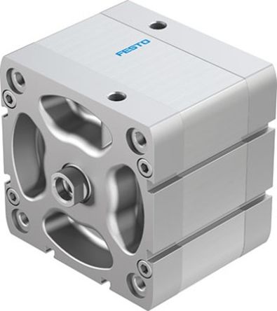 Festo Pneumatic Compact Cylinder - 577193, 100mm Bore, 25mm Stroke, ADN Series, Double Acting [ADN-100-25-I-PPS-A]; 273-6641