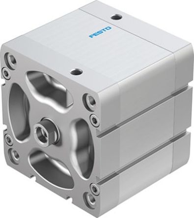 Festo Pneumatic Compact Cylinder - 577195, 100mm Bore, 40mm Stroke, ADN Series, Double Acting [ADN-100-40-I-PPS-A]; 273-6643