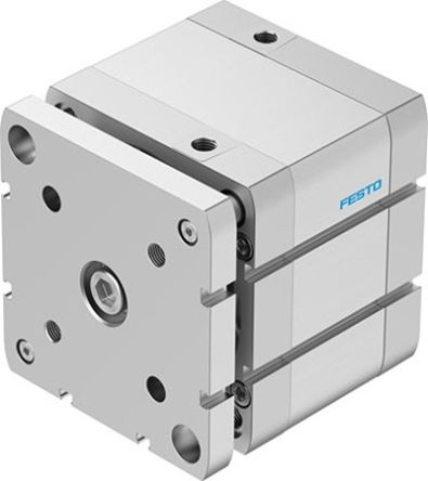 Festo Pneumatic Compact Cylinder - 577228, 100mm Bore, 30mm Stroke, ADNGF Series, Double Acting [ADNGF-100-30-PPS-A]; 273-6652