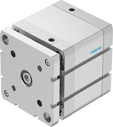 Festo Pneumatic Compact Cylinder - 577229, 100mm Bore, 40mm Stroke, ADNGF Series, Double Acting [ADNGF-100-40-PPS-A]; 273-6654