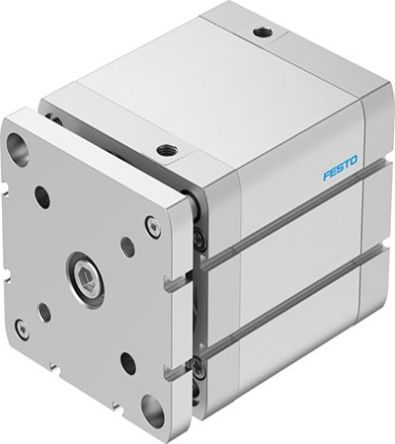 Festo Pneumatic Compact Cylinder - 577231, 100mm Bore, 60mm Stroke, ADNGF Series, Double Acting [ADNGF-100-60-PPS-A]; 273-6656