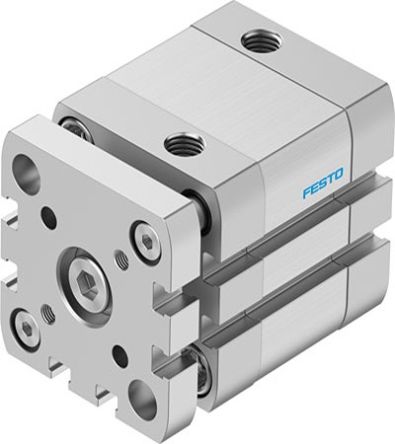 Festo Pneumatic Compact Cylinder - 574032, 40mm Bore, 15mm Stroke, ADNGF Series, Double Acting [ADNGF-40-15-PPS-A]; 273-6658