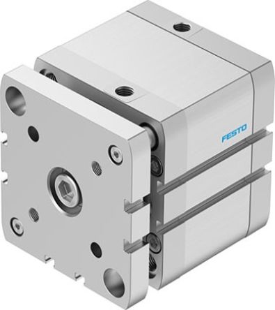 Festo Pneumatic Compact Cylinder - 574062, 80mm Bore, 30mm Stroke, ADNGF Series, Double Acting [ADNGF-80-30-PPS-A]; 273-6666