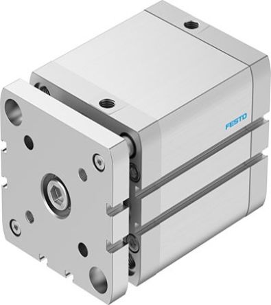 Festo Pneumatic Compact Cylinder - 574065, 80mm Bore, 60mm Stroke, ADNGF Series, Double Acting [ADNGF-80-60-PPS-A]; 273-6667