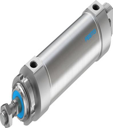 Festo Pneumatic Piston Rod Cylinder - 559330, 63mm Bore, 125mm Stroke, DSNU Series, Double Acting [DSNU-63-125-PPS-A]; 273-7646
